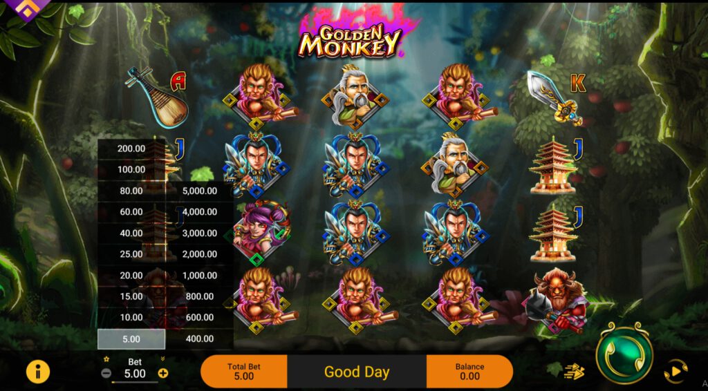 สรุปเกม Spadegaming : โกลเด้น มังกี้