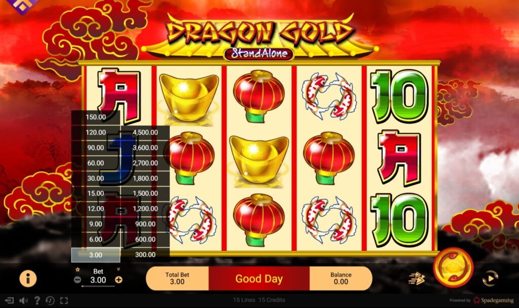 สรุปเกม Spadegaming : ดราก้อน โกลด์