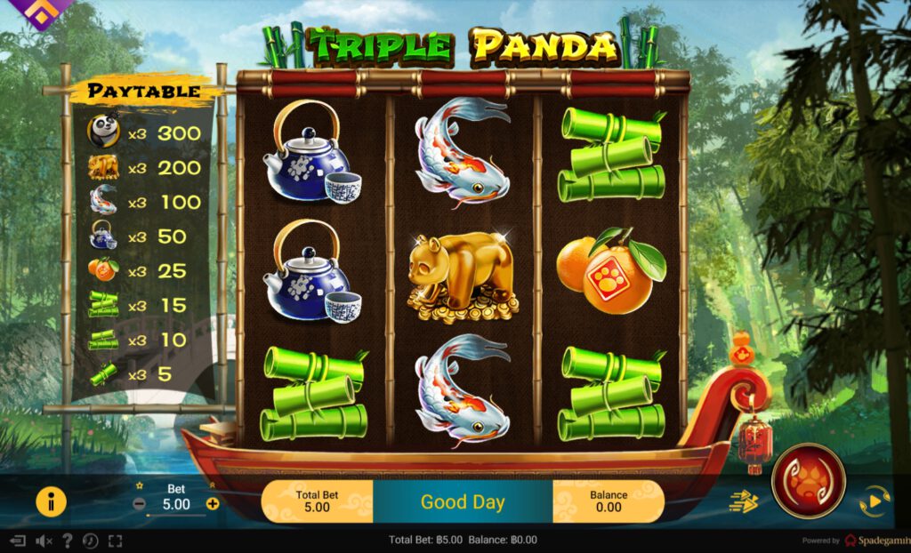 สรุปเกม Spadegaming : ทริปเปิ้ล แพนด้า