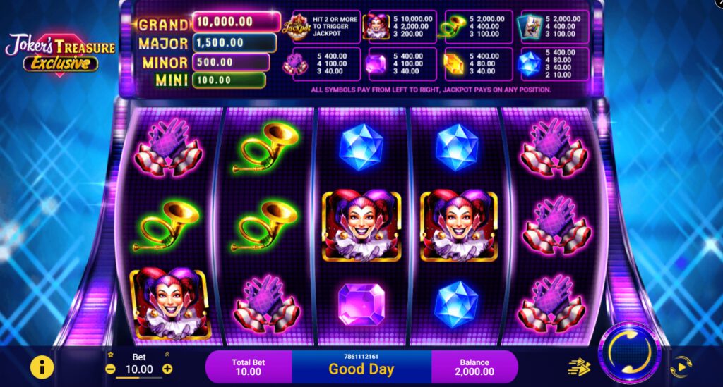 สรุปเกม Spadegaming : โจ๊กเกอร์ เทรเชอร์ เอ็กซ์คลูซีฟ