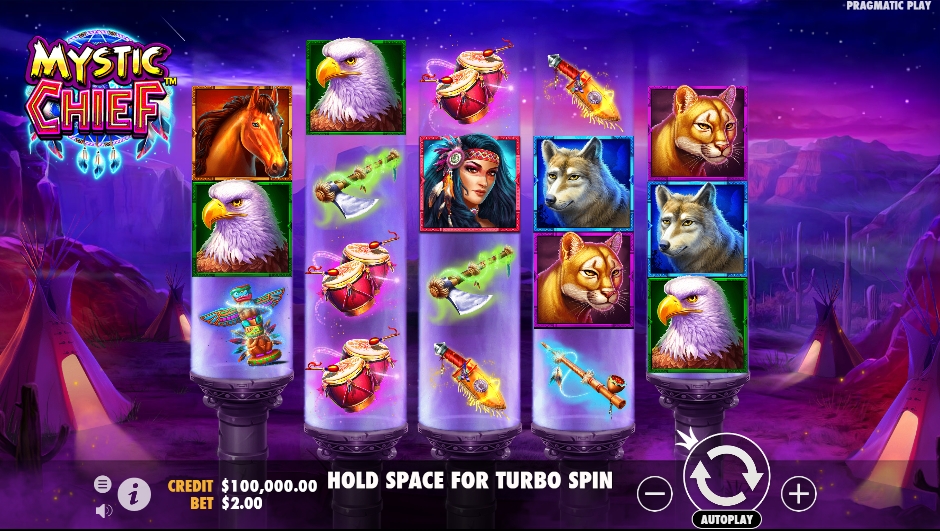 Mystic Chief ทดลองเล่นสล็อต Pragmatic Play