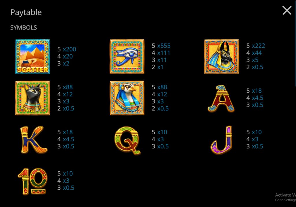 กติกาและทริคการเอาชนะในเกมสล็อต เทพเจ้าแห่งอียิปต์