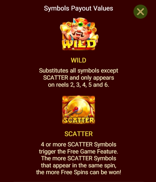 ฟีเจอร์พิเศษพิชิตโบนัสเกม Spade Gaming สล็อต ริช ไค เซิน