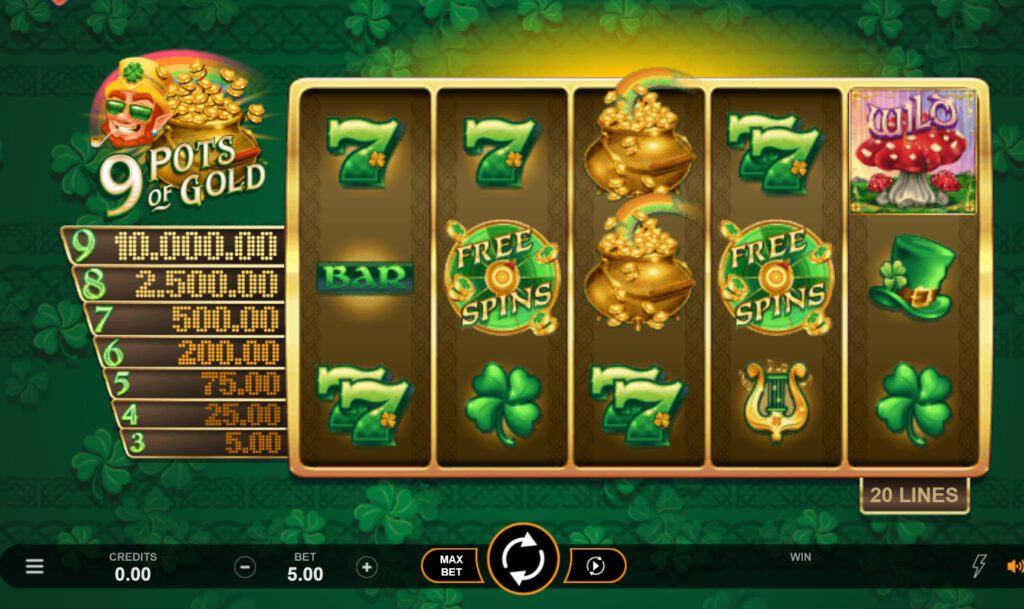 สรุปเกม Microgaming : 9 พ็อต อ๊อฟ โกลด์
