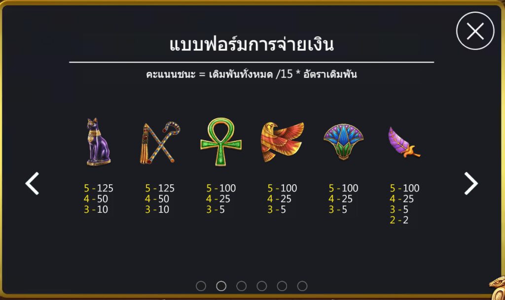 ฟีเจอร์พิเศษพิชิตโบนัสเกม ออราเคิล อียิปต์