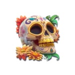 สัญลักษณ์หัวกะโหลกตกแต่ง (Sugar Skull) ในเกม Pinata Wins ให้รางวัลสูงสุดถึง x1000 และยังคงปรากฏอยู่บนวงล้อตลอดการหมุนฟรี