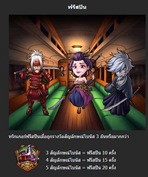 ฟีเจอร์พิเศษพิชิตโบนัสเกม Mannaplay ไทโช ซามูไร