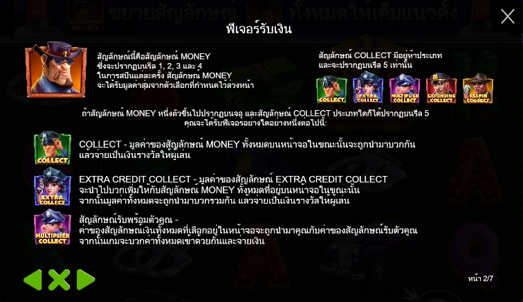 ฟีเจอร์พิเศษของเกมสล็อต PP Cash Patrol