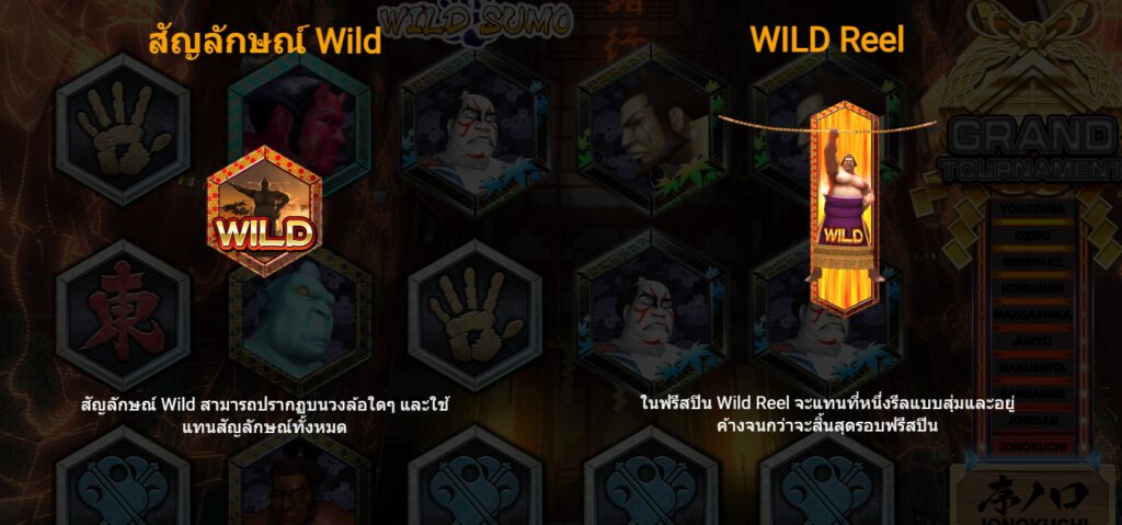 กฏกติกาเล่น Wild Sumo GAMATRON SLOT