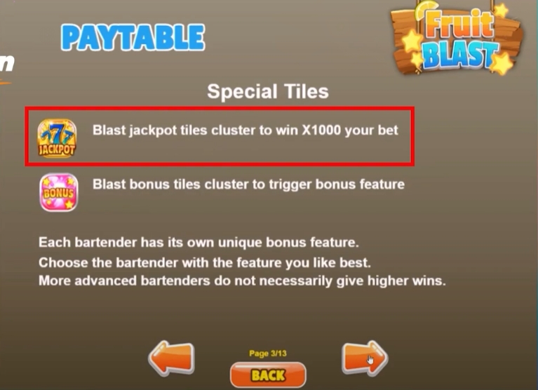 ฟีเจอร์พิเศษพิชิตโบนัสเกม Microgaming ฟรุ๊ต บลาส