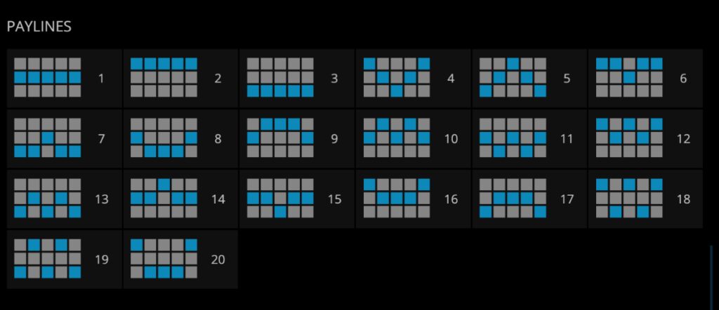 สัญลักษณ์ภายในสล็อต Midnight Show