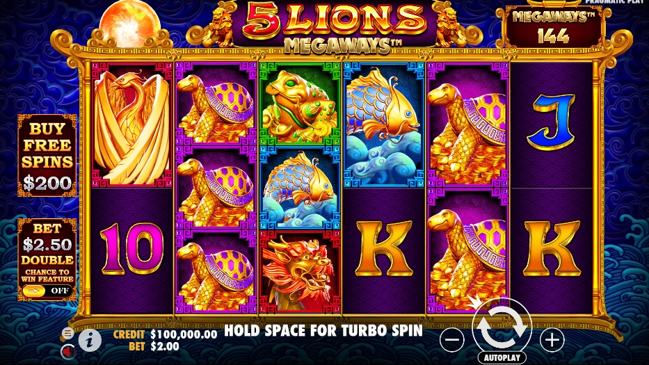 5 Lions Megaways ทดลองเล่นสล็อต Pragmatic Play