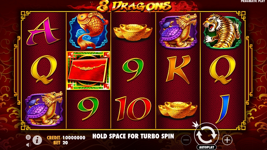 8 Dragons ทดลองเล่นสล็อต Pragmatic Play สมัคร Slot PG