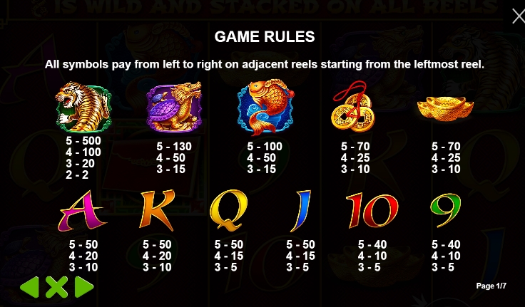 8 Dragons ฟีเจอร์พิเศษของเกมสล็อต PP SLOT PG Slot เครดิตฟรี