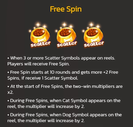 Cat And Dog SPINIX Pgslot เว็บตรง