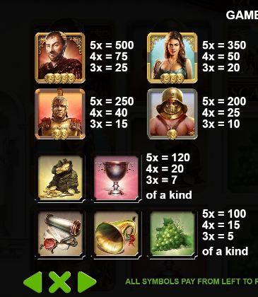 Glorious Rome Pragmatic Play PG สล็อต ทดลองเล่น