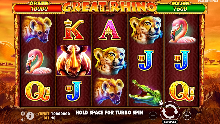 Great Rhino ทดลองเล่นสล็อต Pragmatic Play สมัคร Slot PG