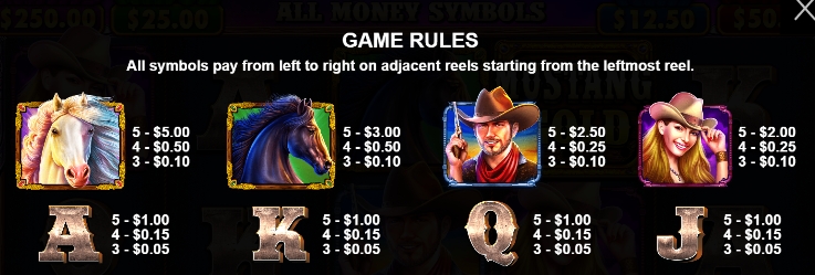 กฎระเบียบเกม PP SLOT Mustang Gold