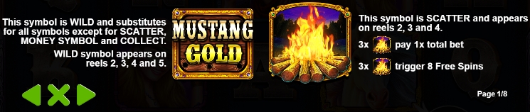 ฟีเจอร์พิเศษของเกมสล็อต PP SLOT Mustang Gold