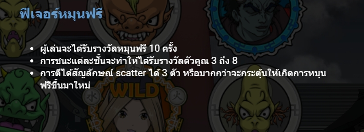 กฏกติกาเล่น Onmyoji GAMATRON SLOT