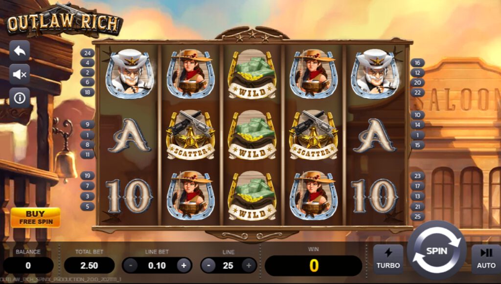 Outlaw Rich SPINIX PGSLOT ทางเข้า