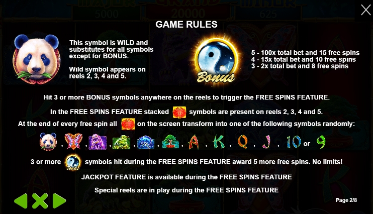 Panda’s Fortune ฟีเจอร์พิเศษของเกมสล็อต PP SLOT PG Slot เครดิตฟรี