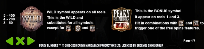 กฎระเบียบเกม PP SLOT Peaky Blinders