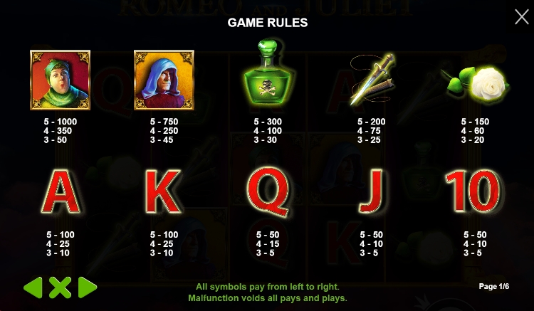 Romeo and Juliet Pragmatic play PG SLOT ทางเข้า