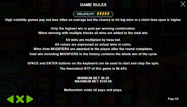 สรุปเกม สล็อต PP The Magic Cauldron – Enchanted Brew