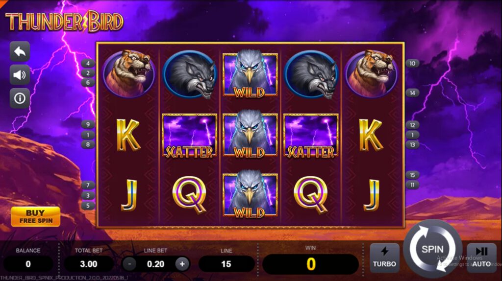Thunder Bird SPINIX PGSLOT ทางเข้า