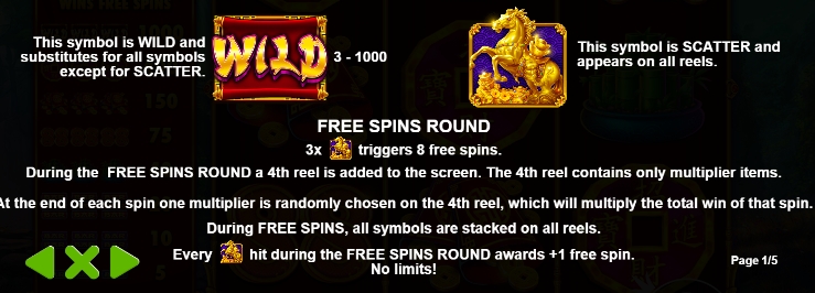 กฎระเบียบเกม PP SLOT Treasure Horse