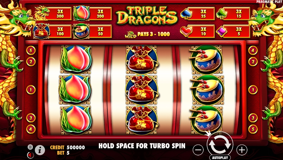 Triple Dragons ทดลองเล่นสล็อต Pragmatic Play