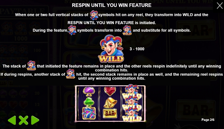ฟีเจอร์พิเศษของเกมสล็อต PP SLOT Triple Jokers