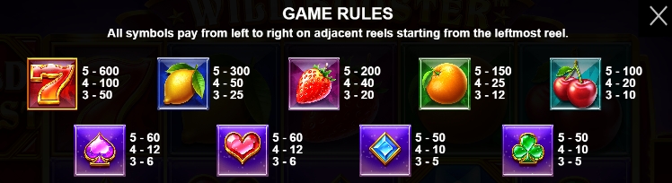 กฎระเบียบเกม PP SLOT Wild Booster