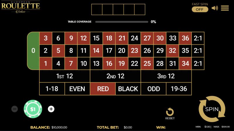 European Roulette Deluxe Dragongaming pgslot-slot ทดลองเล่น