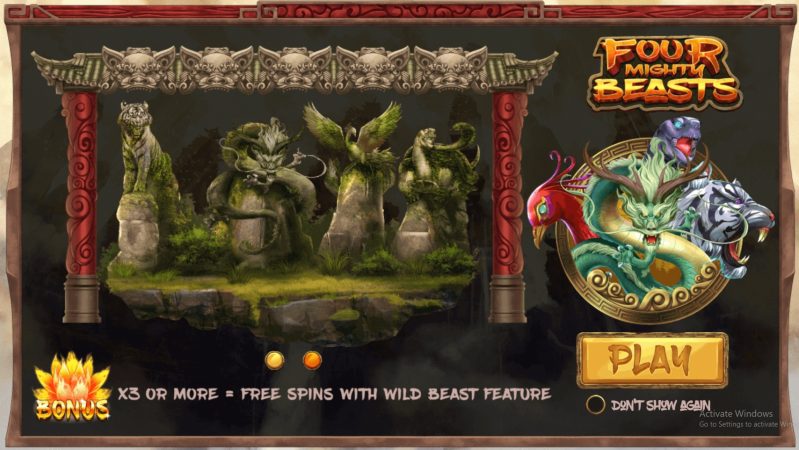 Four Mighty Beasts Dragongaming pgslot-slot ทางเข้า