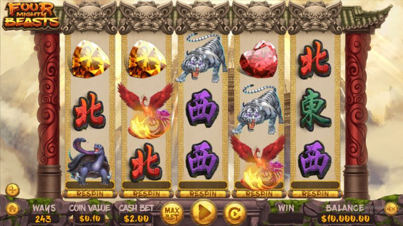 Four Mighty Beasts Dragongaming pgslot-slot เว็บตรง