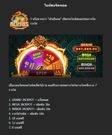 Golden Dragon Jackpot Mega7 Pgslot-slot ฝาก ถอน