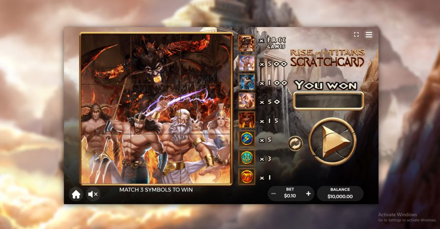Rise of the Titans Scratchcard dragon gaming pgslot-slot ทางเข้า