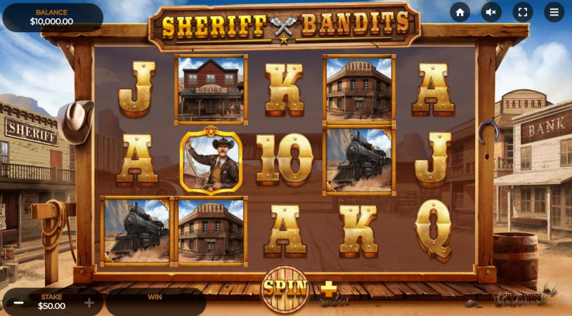 Sheriff vs. Bandits Dragongaming pgslot-slot ทดลองเล่น
