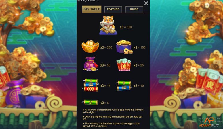 Tiger on Gold Advantplay pgslot-slot ทดลองเล่น