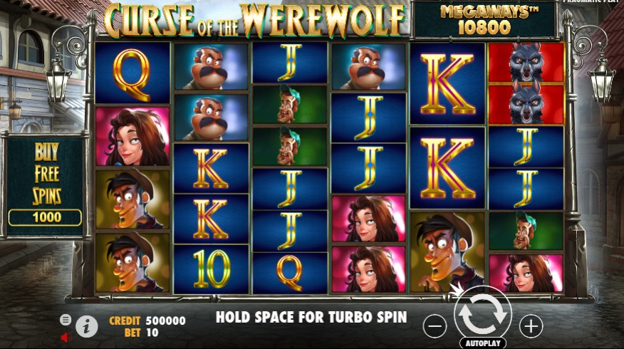 สรุปเกม สล็อต PP Curse of the Werewolf Megaways ทดลองเล่นสล็อต Pragmatic Play สมัคร Slot PG
